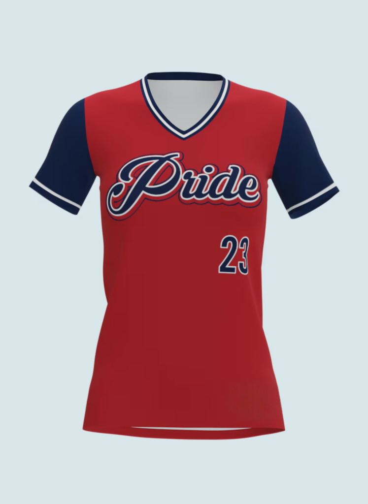 Semi-Fitted V-Neck Softball T-shirt