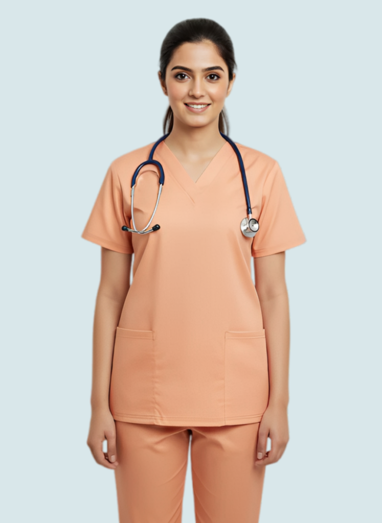 Women’s 2-Pocket V-Neck Scrub Set